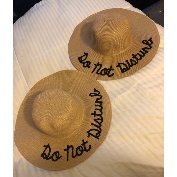 Accessories - 2 Straw “Do Not Disturb” Hats